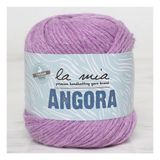 La Mia Angora 33801 L127 50 gr Mor El Örgü İpi