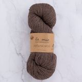 La Mia Natural Wool Koyu Kahverengi El Örgü Ipi - H6 - 33603
