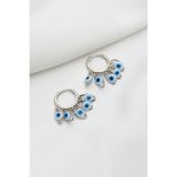 LA PERRY ACCESSORIES Nazar Boncuklu Silver Shakıra Küpe
