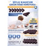 La Push Concept Kauçuk Bebek Çocuk Masa Sehpa Ünite Kenar Köşe Darbe Koruyucu Güvenlik Seti