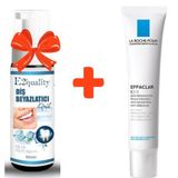 La Roche Posay 40 ml Effaclar K Yağlı Ciltler İçin Siyah Nokta Karşıtı Nemlendirici Bakım Kremi+E2'Quality Diş Beyazlatıcı Köpük