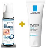 La Roche Posay 40 ml Toleriane Sensitive Riche Hassas Ciltler İçin Yatıştırıcı Bakım Kremi+E2'Quality Diş Beyazlatıcı Köpük