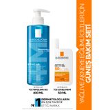 La Roche Posay Akneye Eğilimli Ciltlere Güneş Bakım Seti:Effaclar Temizleme Jeli 400ml& Anthelios Güneş Kremi 50 ml