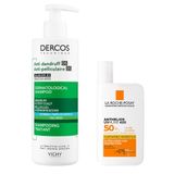 La Roche-Posay Anthelios 50 ml Yüz Güneş Kremi + Dercos 390 ml Şampuan