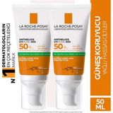 La Roche Posay Anthelios Anti Shine Dry Touch SPF50+ 2x50 ml Finish Mattifing Effect Gel Cream