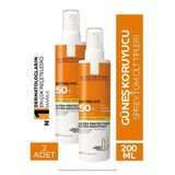 La Roche Posay Anthelios Spf50+ Invisible Yüksek Korumalı Vücut Güneş Kremi Spray 200Ml 2 Adet