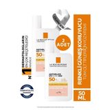 La Roche Posay Anthelios Uvmune Fluid SPF+50 Tüm Ciltler İçin Yüksek Korumalı Renkli Yüz Güneş Kremi 2 Adet