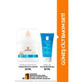 La Roche-Posay Güneş Cilt Bakım Seti: Anthelios Uvaır SPF50+ Güneş Koruyucu Serum 50 ml & Effaclar Yüz Temizleme Jeli 50ML