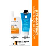 La Roche Posay Güneş Kremi İçeren Cilt Bakım Seti: 2x50 ml Effaclar Yüz Temizleme Jeli &50 ml amp; Anthelios Güneş Kremi