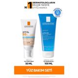La Roche Posay Hassas Ciltler İçin Güneş Bakım Seti: Anthelios Renkli Yüz Güneş Kremi&Lipikar Yüz Temizleme Jeli