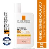 La Roche-Posay La Roche Posay Anthelios Uvmune Fluid Spf+50 Tüm Ciltler Için Yüksek Korumalı Renkli Yüz Güneş Kremi 50 ml