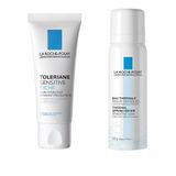 La Roche-Posay Toleriane Sensitive Riche Nemlendirici Yüz Kremi 40ml ve Termal Su 50ml Hassas Kuru Ciltler için Cilt Bakım Seti