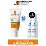 La Roche Posay Yağlı Ciltler İçin Cilt Bakım Seti: Anthelios Oil Control SPF50+ Güneş Kremi& Termal Su x2