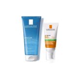 La Roche Posay Yağlı Ciltler İçin Parlama Karşıtı Bakım ve Güneş Koruma Seti, Effaclar Jel 200ml + Anthelios XL 50ml