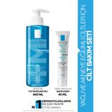 La Roche Posay Yağlı ve Akneye Eğilimli Ciltler için Cilt Bakım Seti: Effaclar Temizleme Jeli & Duo+M Bakım Kremi