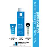 La Roche Posay Yağlı ve Akneye Eğilimli Ciltler için Cilt Bakım Seti: Tonik&Yüz Temizleme Jeli&Duo Nemlendirici