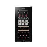 La Sommeliere 38 Şişe Kapasiteli Service Solo Siyah Şarap Dolabı LS38BLACK