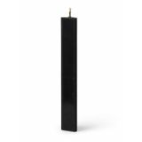 La Tarta Dekoratif Üçgen Prizma Mum 20 cm | Siyah El Yapımı Mum | Minimalist Ev Dekoru | Modern Dekoratif Mum | Parafin Mu