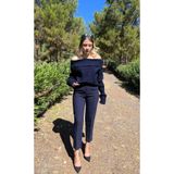 LA TUBA KADIN YÜKSEK BEL ESNEK BİLEKTE MODEL KUMAŞ PANTOLON