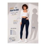 LA TUBA YÜKSEK BEL LİKRALI SKİNNY DAR PAÇA KADIN OKUL PANTOLONU