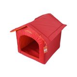 La Vista Dış Mekan Kedi ve Köpek Kulübesi 50 x 55 x 52 CM kirmizi