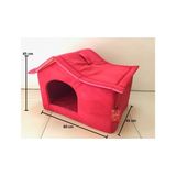 La Vista Kedi Köpek Evi Yatağı Minder Kulübe Kırmızı 60X45X45