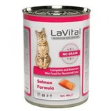 La Vital Sterilised Tahılsız Somonlu Yetişkin Kısır 400 gr Kedi Konservesi