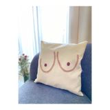 La Vivi Boobs Renkli Punch Kırlent Yastık Kılıfı 42 X 42 Cm