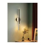 Laaysa Modern Aplik Çift Yönlü Çubuk Led Siyah Günışığı Lineer Avize Armatür 50Cm Çubuk Uzunluğu
