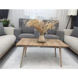Labarna Orta Sehpa Ceviz Renk Ahşap Ayaklı Modern Tasarım 90x45 cm Suntalam Üst Yüzey