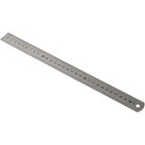 Labbakkal Metal Cetvel 30 cm Paslanmaz Çelik Çift Taraflı - 1 ADET