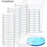 Labbakkal Petri Kabı 90x15 mm – Steril Aseptik PS Petri Kutusu 25 Adet