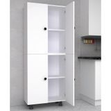 Labelladizayn 4 Bölmeli Çok Amaçlı Dolap 50 Cm %100 Mdf