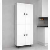 Labelladizayn 4 Bölmeli Çok Amaçlı Mutfak Kiler Banyo Dolabı 50 Cm MDF