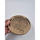 Labirent Denge Oyunu,ahşap Labirent,denge Tahtası,eğitici Oyuncak,ahşap Oyuncak No1 - 02-Sarı