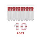 Labolist 12x75 Mm Deney Tüpü Dibi Yuvarlak Kapaklı (10 Adet)