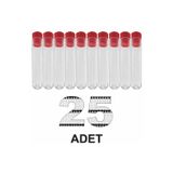 Labolist 12X75 mm Deney Tüpü Dibi Yuvarlak Kapaklı (25 Adet)