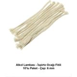 Labolist Alkol Lambası - Ispirto Ocağı Fitili - 10’lu Paket - Çap: 6 mm