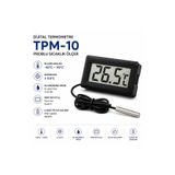 Labolist Dijital Termometre TPM-10 - Problu Sıcaklık Ölçer -50-110C Siyah