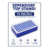 Labolist Ependorf Tüp Standı 1.5 ml İçin 72 Delikli - Eppendorf Sporu