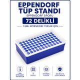 Labolist Ependorf Tüp Standı 1.5 ml İçin 72 Delikli - Eppendorf Sporu