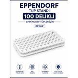Labolist Eppendorf Tüp Standı 100 Delikli - Beyaz