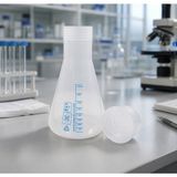 Labolist Erlen Flask Vida Kapaklı Plastik 250 ml - Mavi Skala