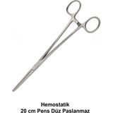 Labolist Hemostatik Pens Düz 20 cm Paslanmaz