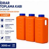 Labolist Idrar Toplama Kabı 24 Saatlik Vakumlu Entegre Sistem 3 Adet
