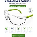 Labolist Laboratuvar Gözlüğü -Koruyucu Gözlük - Sap Açısı Ayarlı Yeşil 1 Adet