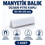 Labolist Manyetik Balık 10X10X25 mm - Teflon Karıştırıcı Balık Üçgen