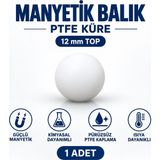 Labolist Manyetik Balık 12 mm Top - Teflon Karıştırıcı Balık Ptfe Küre