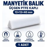 Labolist Manyetik Balık 13X13X40 mm - Teflon Karıştırıcı Balık Üçgen
