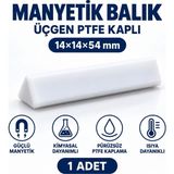 Labolist Manyetik Balık 14X14X54 mm - Teflon Karıştırıcı Balık Üçgen